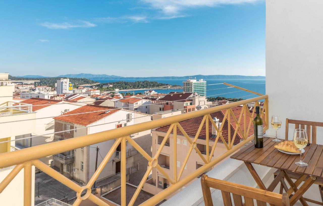 Vista Mare Apartment - 3 Bedroom, Sea View Makarska Eksteriør bilde